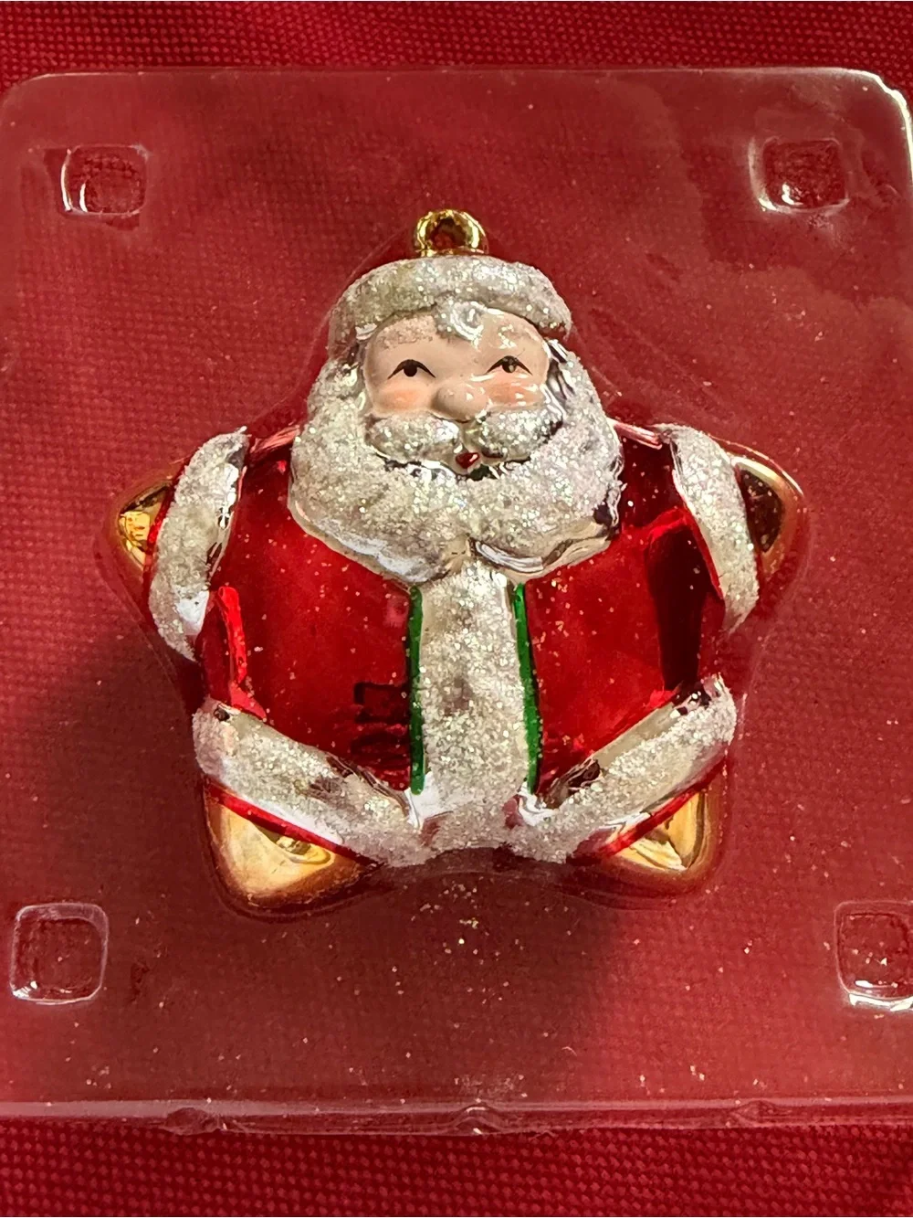 Vtg 1999 Carlton Cards Ornament STAR OF THE SEASON - Santa 1st in Series NEW